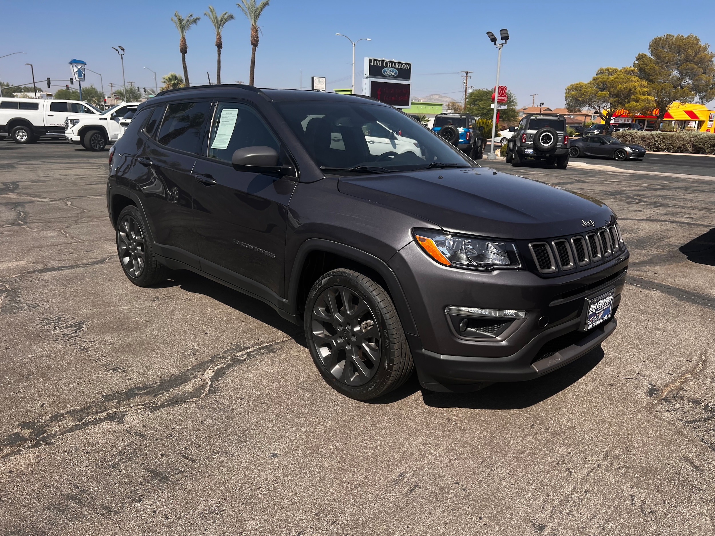 Used 2021 Jeep Compass 80th Spec. Edition with VIN 3C4NJCEB2MT593819 for sale in Ridgecrest, CA