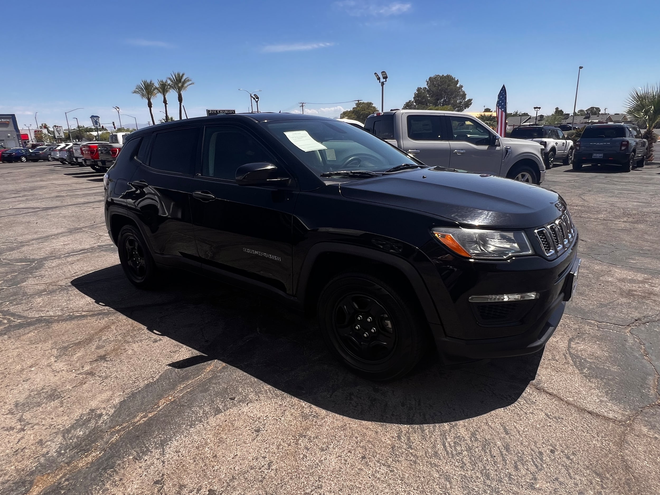 Used 2020 Jeep Compass Sport with VIN 3C4NJCAB0LT121638 for sale in Ridgecrest, CA