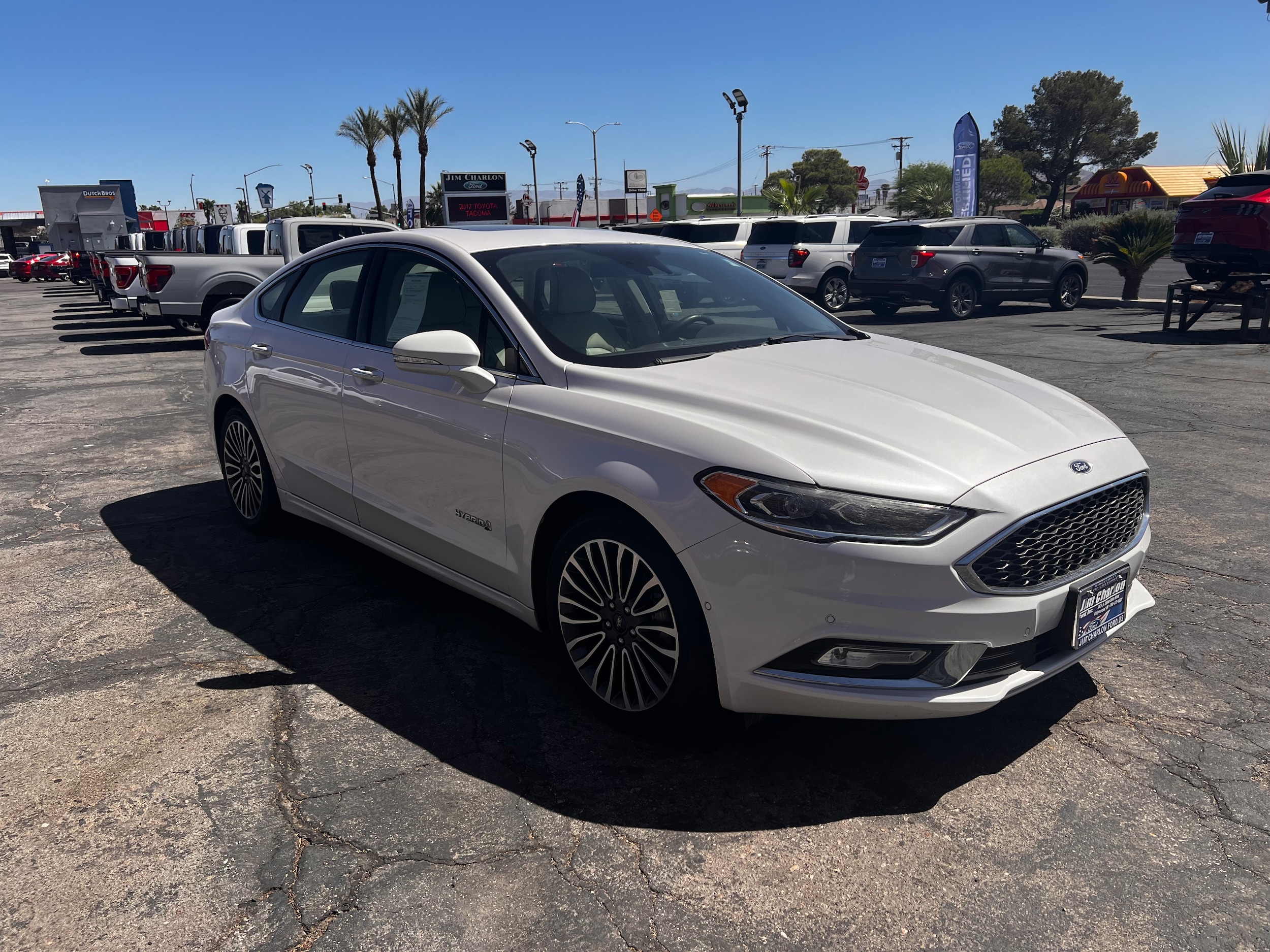 Used 2017 Ford Fusion Hybrid Platinum with VIN 3FA6P0RU5HR264859 for sale in Ridgecrest, CA