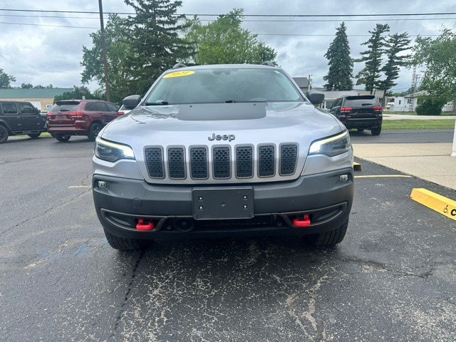 Used 2021 Jeep Cherokee Trailhawk with VIN 1C4PJMBX7MD240769 for sale in Winamac, IN