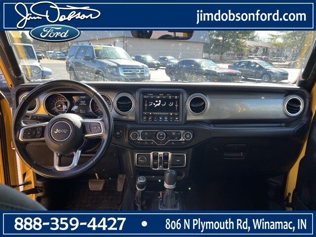 Used 2020 Jeep Wrangler Unlimited Sahara with VIN 1C4HJXEN8LW115914 for sale in Winamac, IN