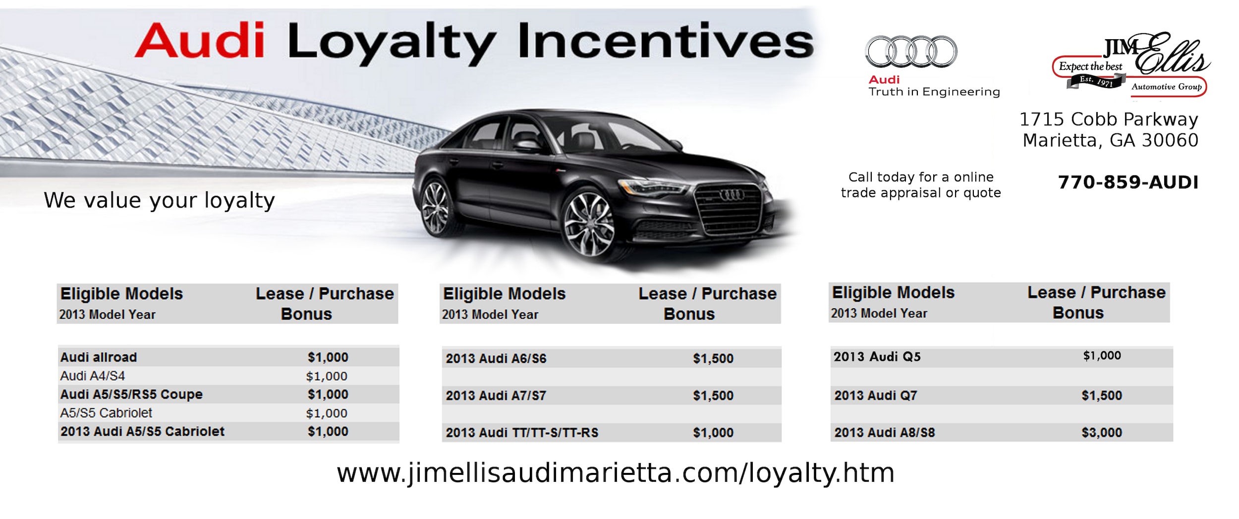 audi car incentives