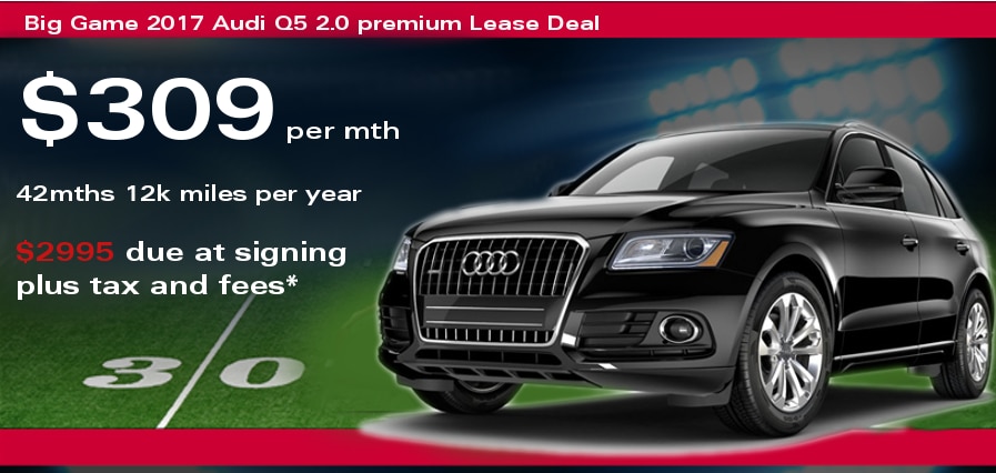 Lease 2017 Audi Q5 Stock U47389 Msrp 42 175 2995 Due At Signing Security Deposit 0 Expires January 31 Excludes Ta Tag Acquisition Fee