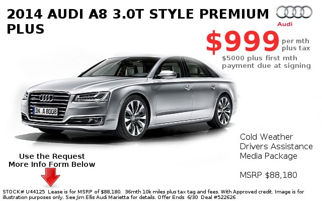 We Have Fantastic Audi Lease Specials On All Of The Latest Models