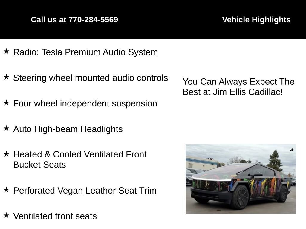 Used 2024 Tesla Cybertruck Cyberbeast Truck