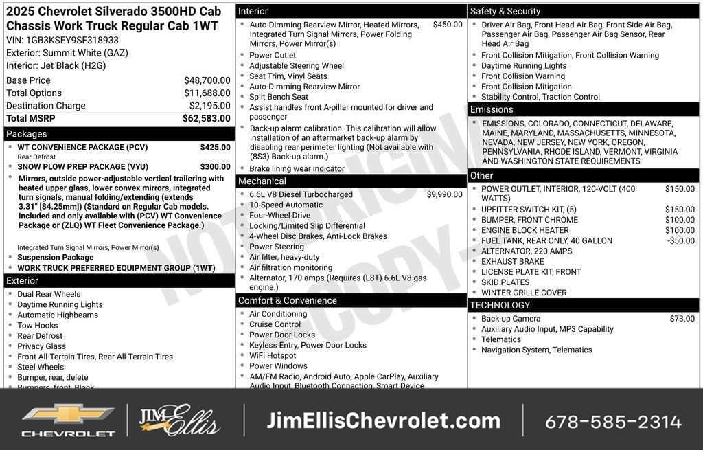 New 2025 Chevrolet Silverado 3500 HD Chassis Work Truck Truck Regular Cab
