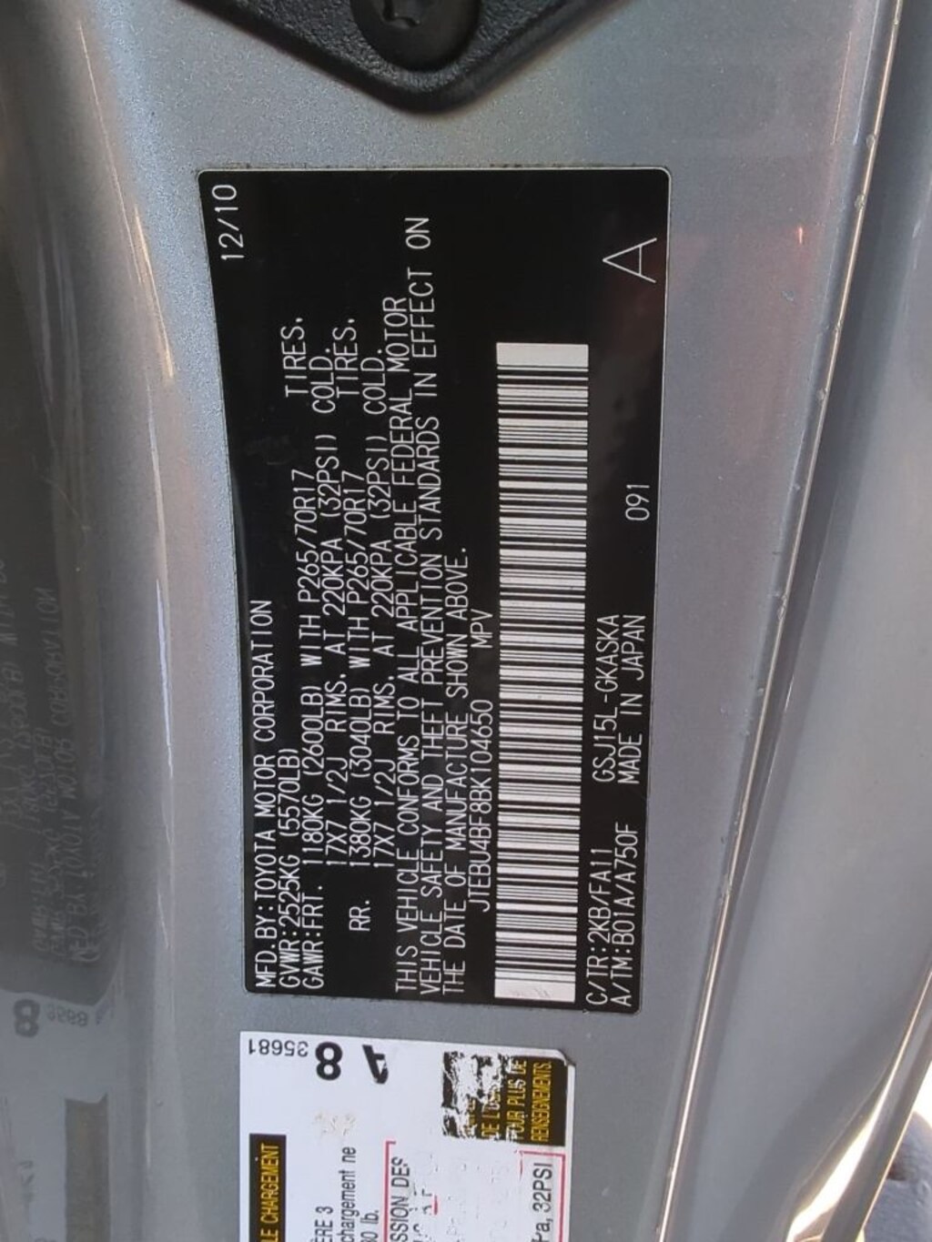 Used 2011 Toyota FJ Cruiser Base SUV