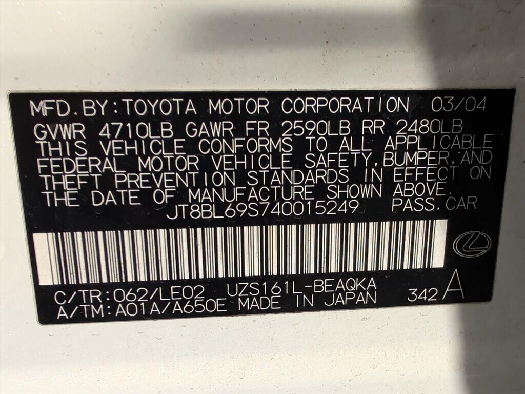 Used 2004 Lexus GS 430 Sedan