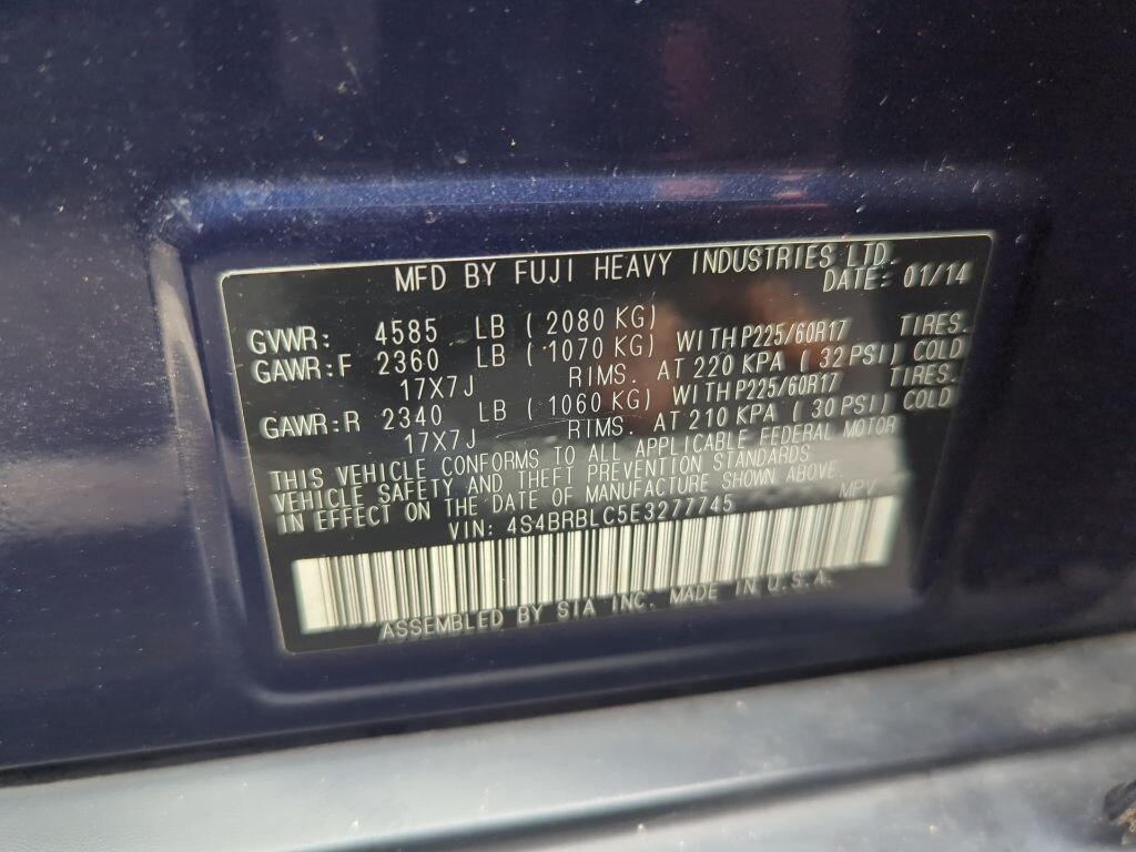 Used 2014 Subaru Outback 2.5i Limited SUV