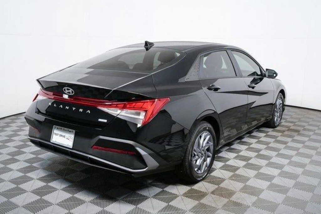New 2026 Hyundai Elantra Hybrid Blue Sedan