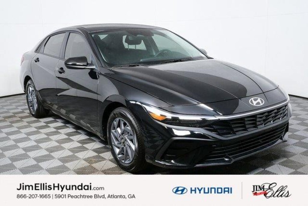 New 2026 Hyundai Elantra Hybrid Blue Sedan