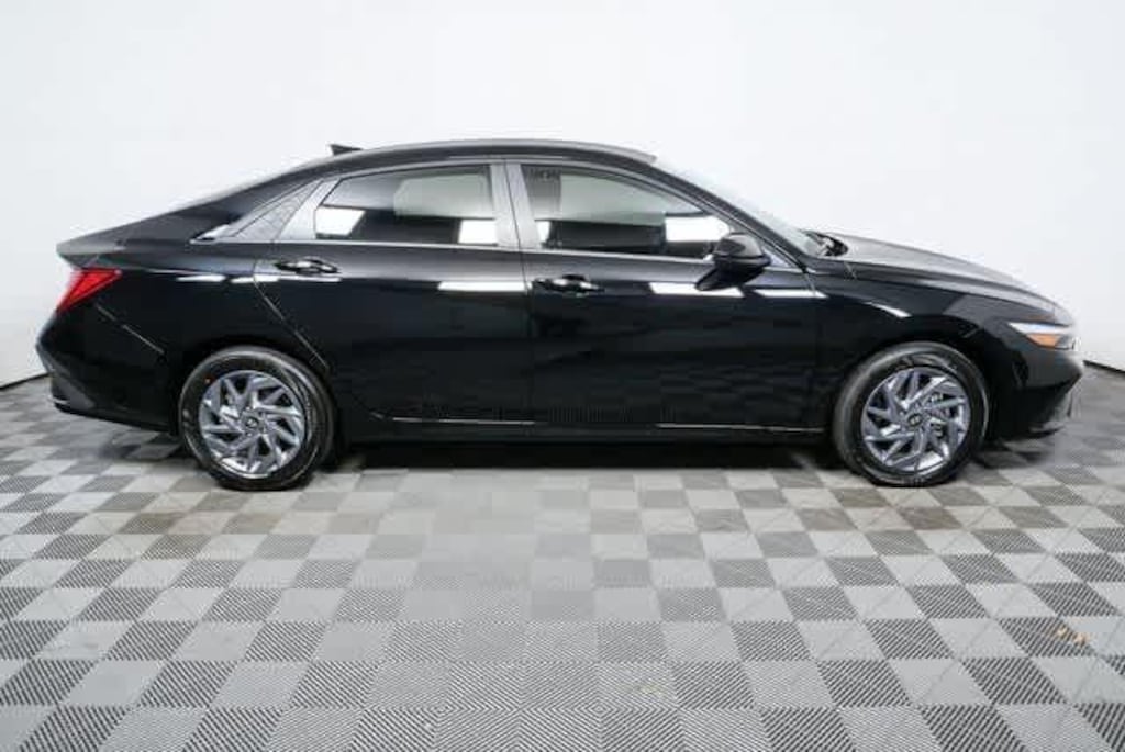 New 2026 Hyundai Elantra Hybrid Blue Sedan