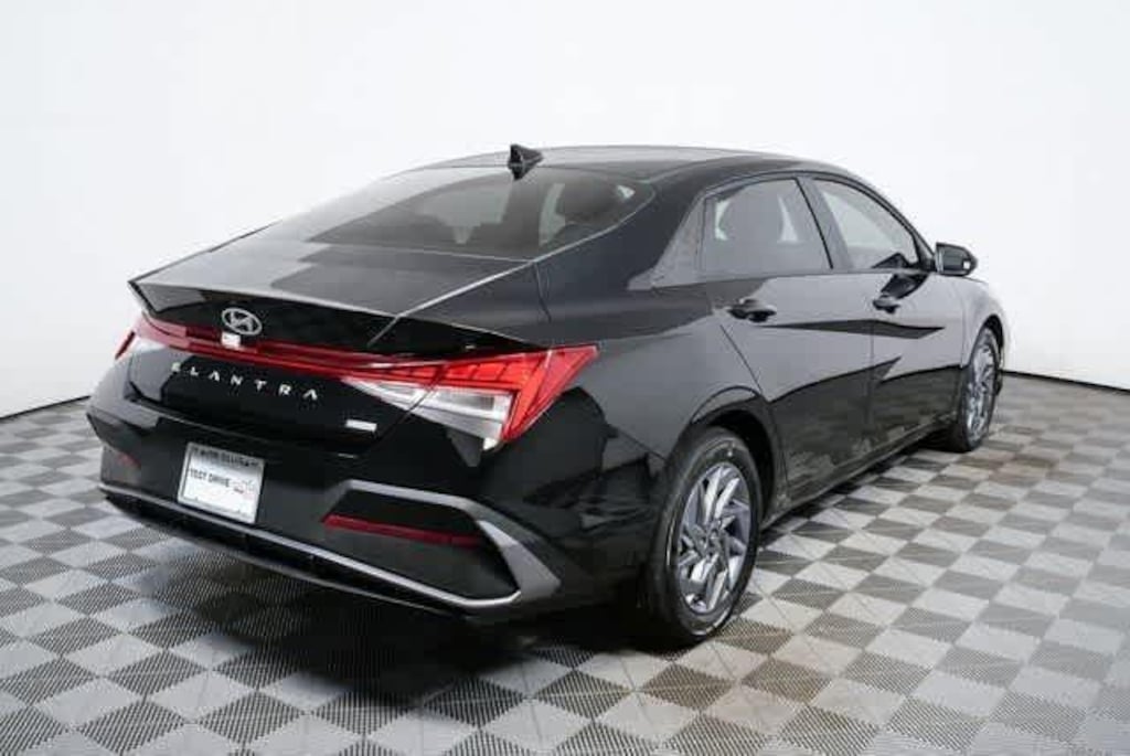 New 2026 Hyundai Elantra Hybrid Blue Sedan