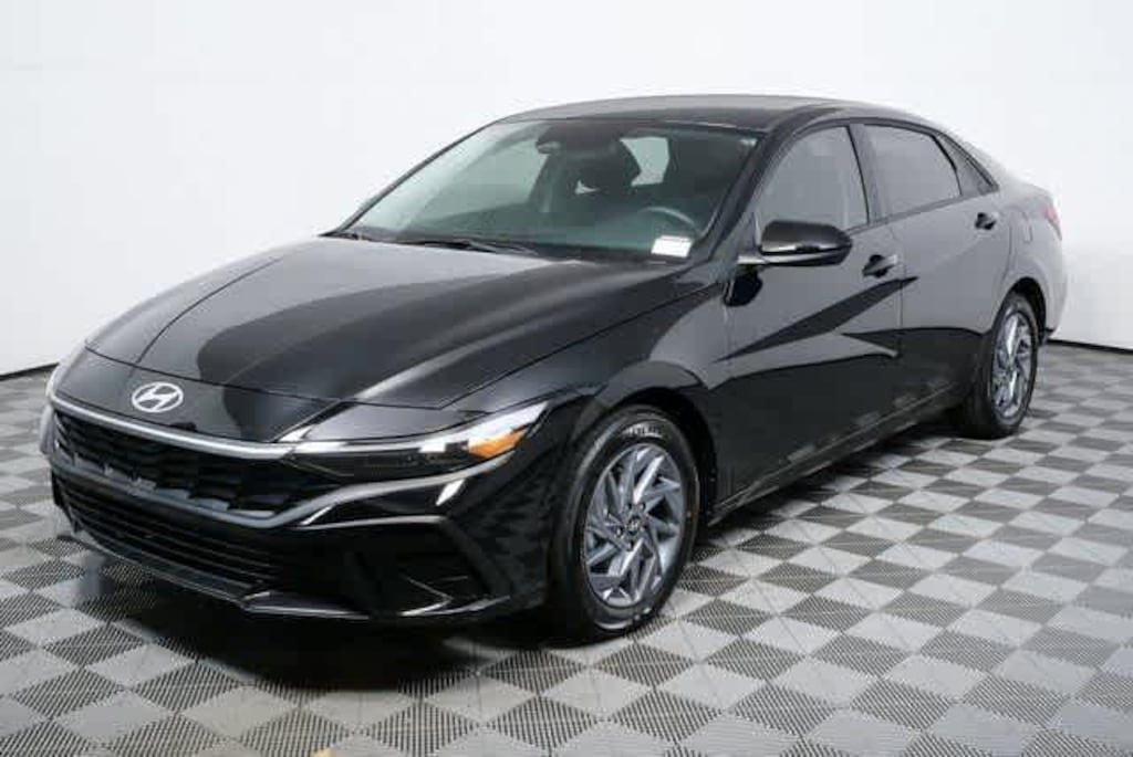 New 2026 Hyundai Elantra Hybrid Blue Sedan