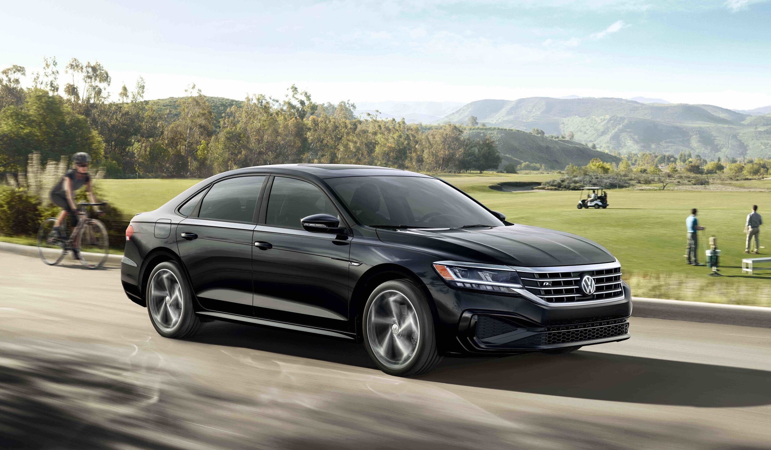2020 VW Passat R-Line Black Outdoors motion