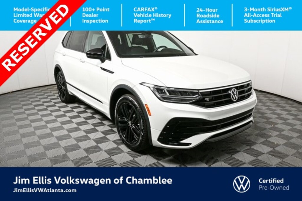 Certified 2022 Volkswagen Tiguan 2.0T SE R-Line Black SUV