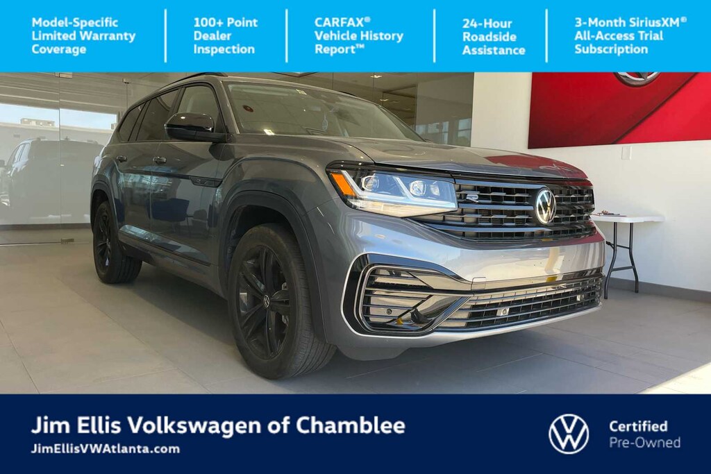 Certified 2023 Volkswagen Atlas 3.6L V6 SEL R-Line Black SUV