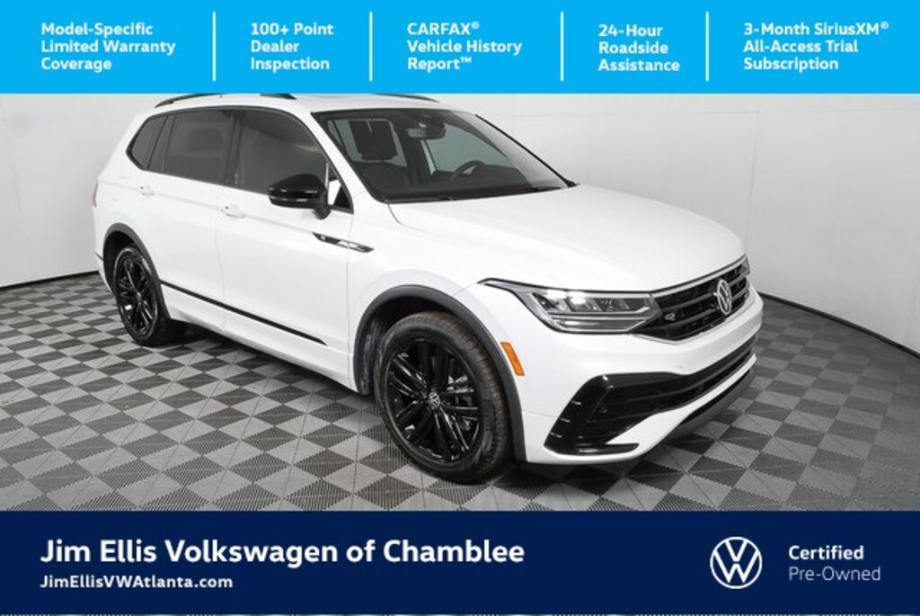 Certified 2022 Volkswagen Tiguan 2.0T SE R-Line Black SUV