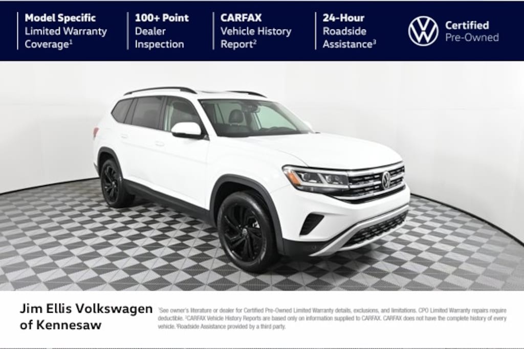 Certified 2022 Volkswagen Atlas 2.0T SE w/Technology SUV