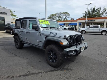 Featured Used 2021 Jeep Wrangler Unlimited Willys SUV for sale near you in Kahului, HI