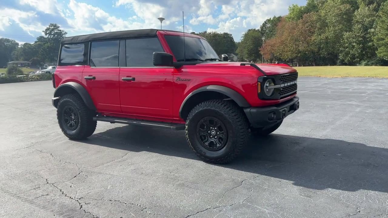 Used 2023 Ford Bronco 4-Door Wildtrak with VIN 1FMEE5DP6PLB34348 for sale in Gainesville, GA