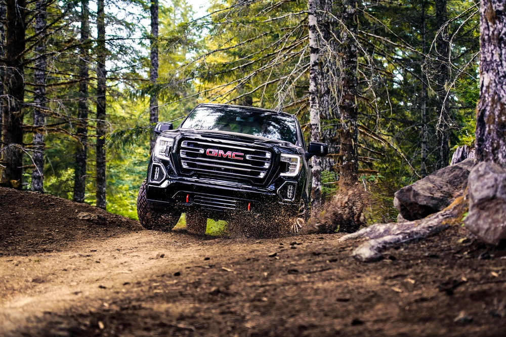2019 GMC Sierra Climbing up a Hill