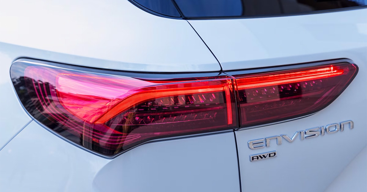 Buick Envision badging and rear brake light