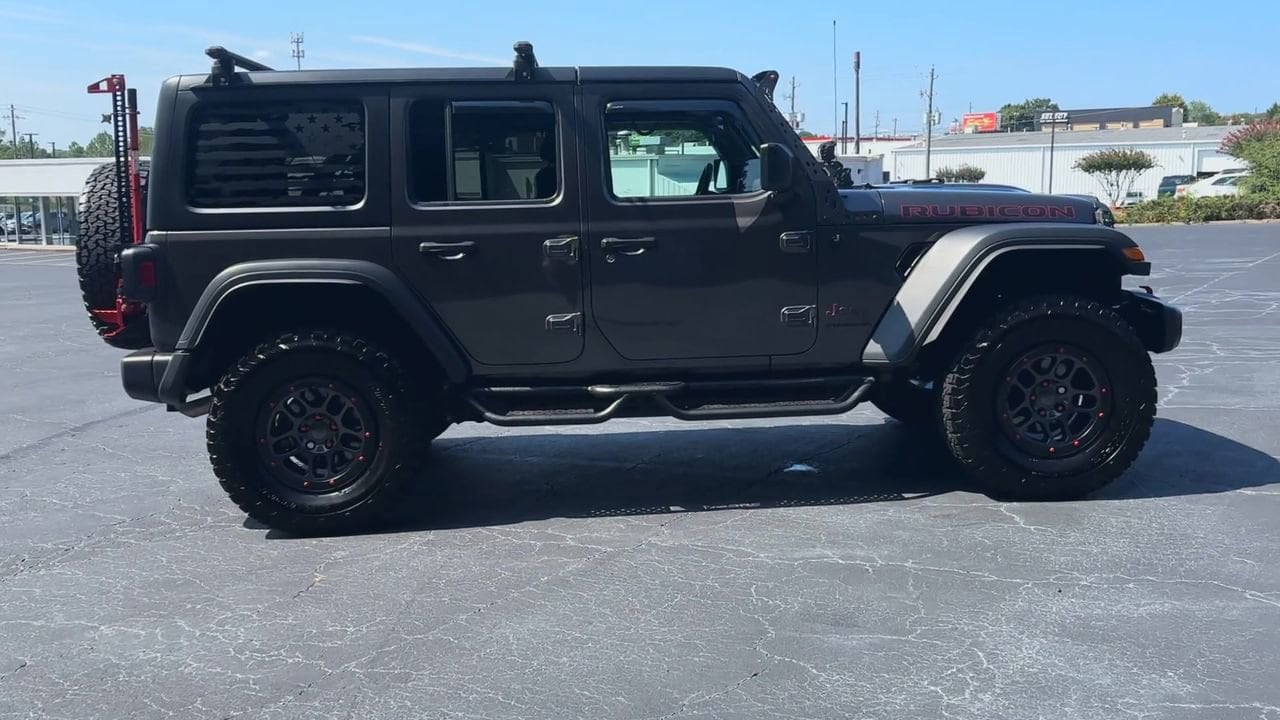 Used 2023 Jeep Wrangler 4-Door Rubicon with VIN 1C4JJXFG3PW517346 for sale in Gainesville, GA