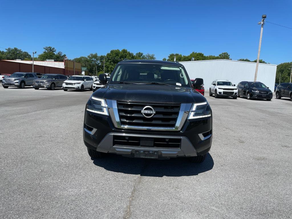 Used 2021 Nissan Armada SV with VIN JN8AY2AD4M9661496 for sale in Harrisburg, IL