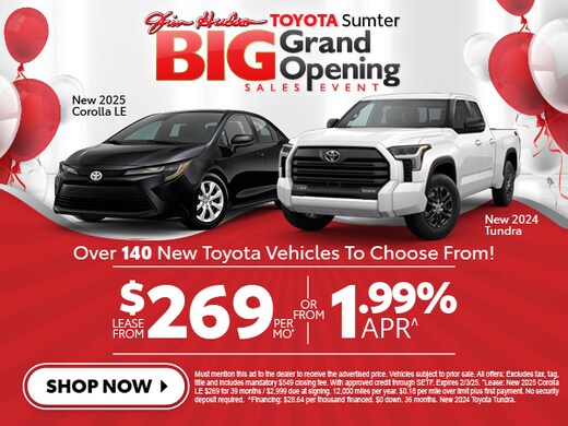 Jim Hudson Toyota Sumter | Official Toyota Dealer