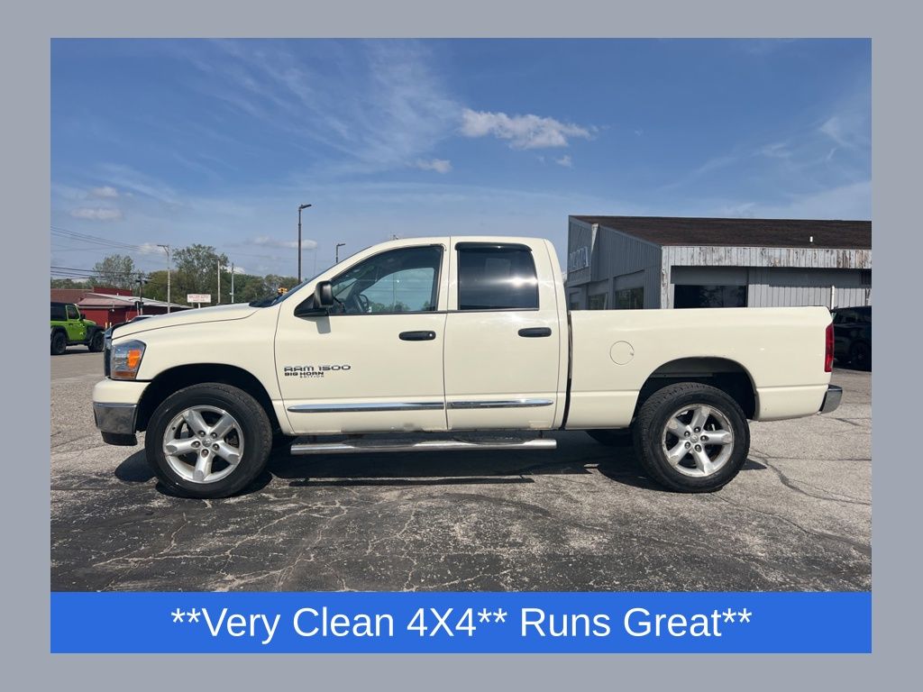 Cool Vanilla Clearcoat 2006 Dodge RAM 1500 SLT Quad Cab LB 4WD Pickup Truck Four-Wheel Drive 5-Speed Automatic