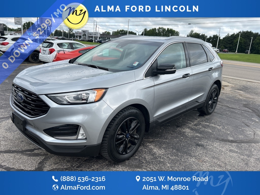 Used 2020 Ford Edge SEL with VIN 2FMPK4J93LBA70653 for sale in Alma, MI