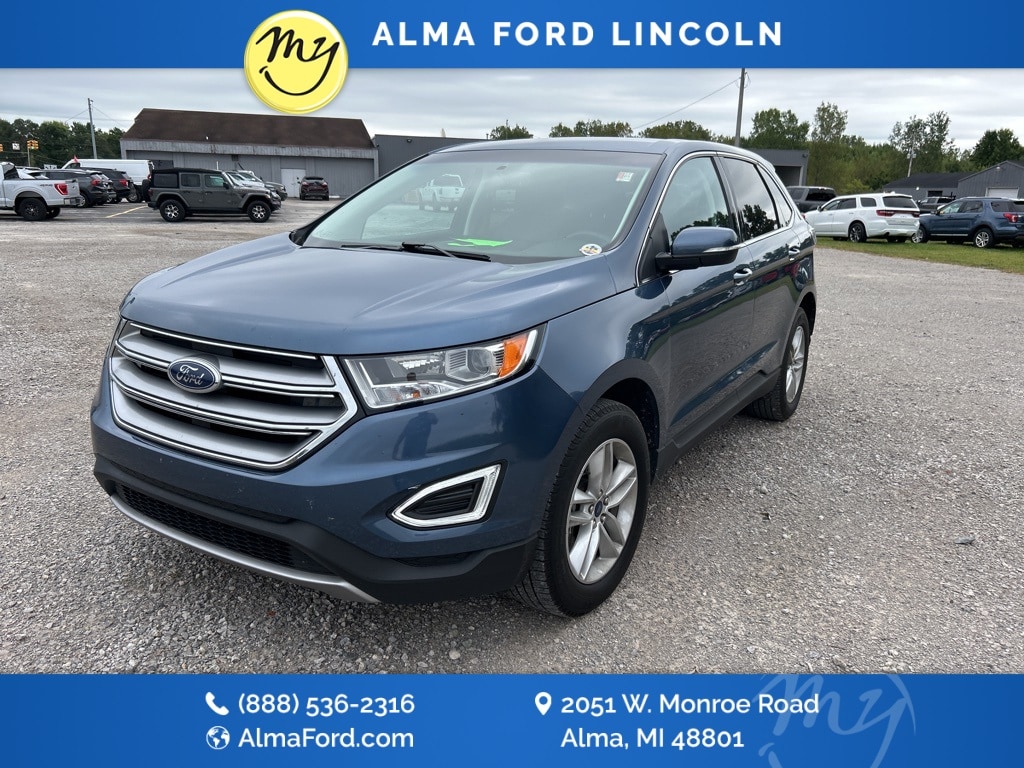 Used 2018 Ford Edge SEL with VIN 2FMPK4J95JBB57676 for sale in Alma, MI