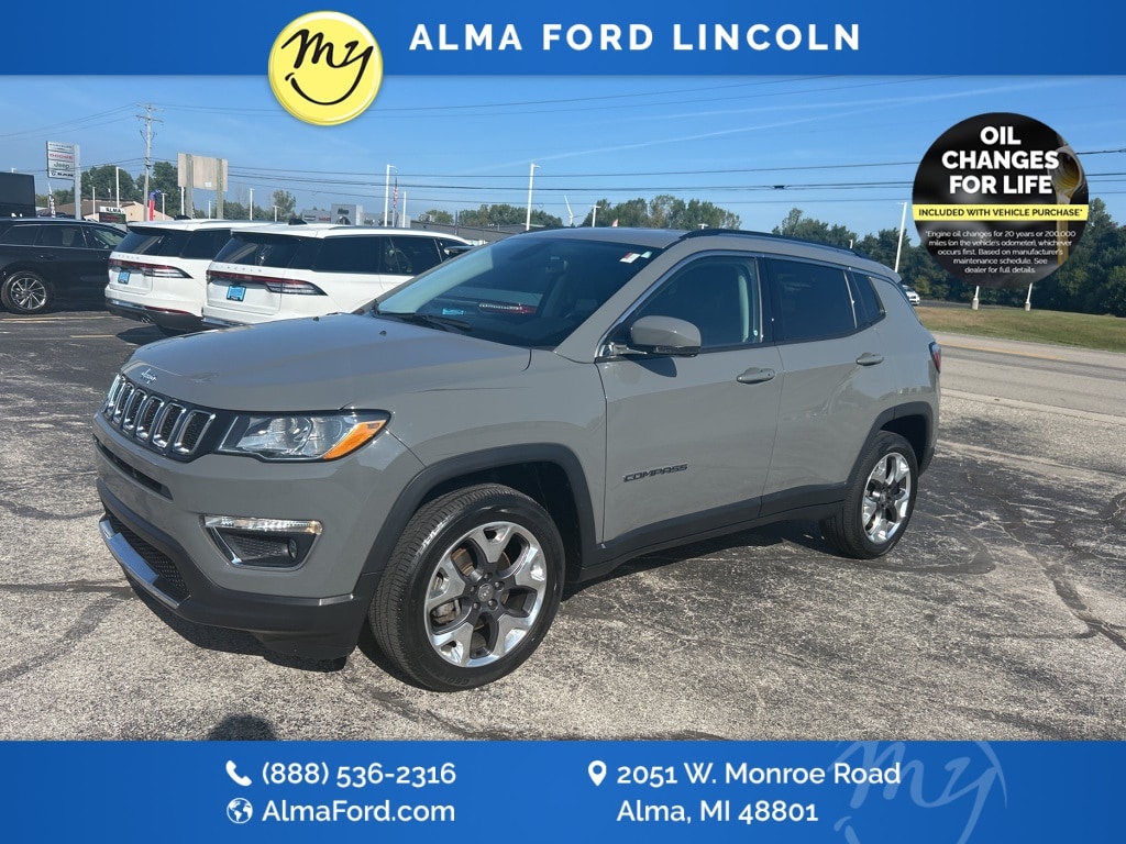 Used 2020 Jeep Compass Limited with VIN 3C4NJDCB0LT111341 for sale in Alma, MI