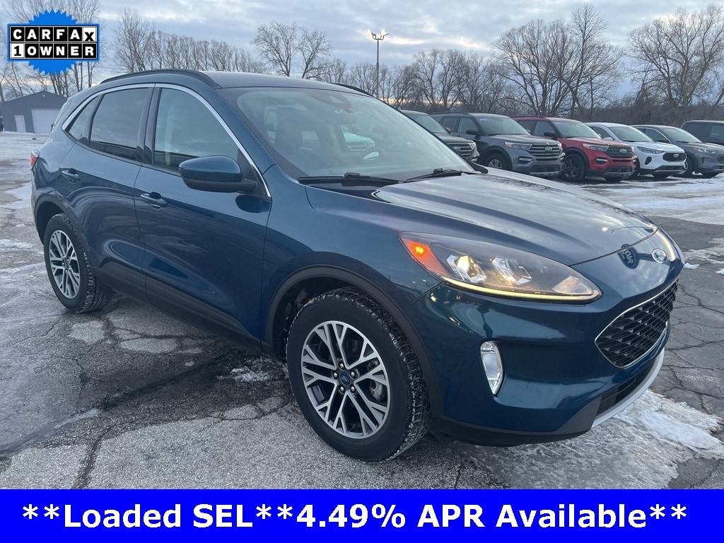Used 2020 Ford Escape SEL with VIN 1FMCU9H69LUA74654 for sale in Alma, MI
