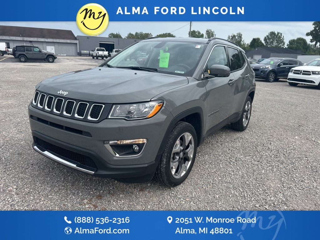 Used 2020 Jeep Compass Limited with VIN 3C4NJDCB0LT111341 for sale in Alma, MI