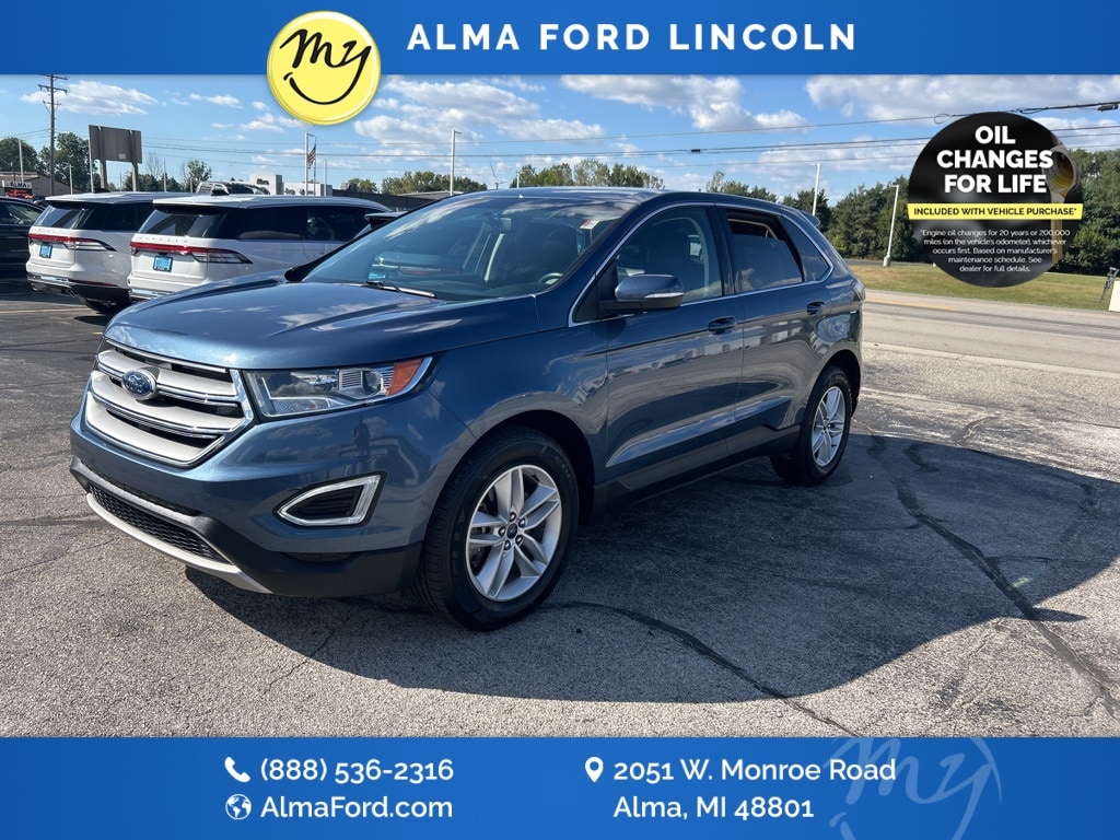 Used 2018 Ford Edge SEL with VIN 2FMPK4J95JBB57676 for sale in Alma, MI