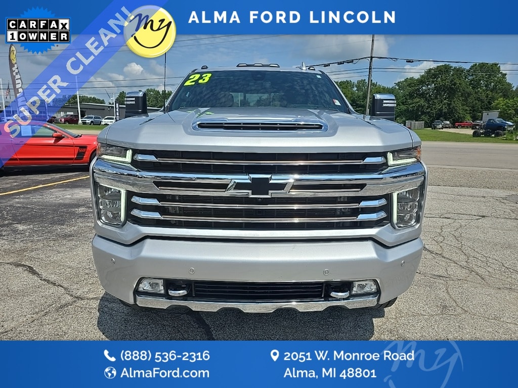 Used 2023 Chevrolet Silverado 3500HD High Country with VIN 1GC4YVEY1PF103960 for sale in Alma, MI