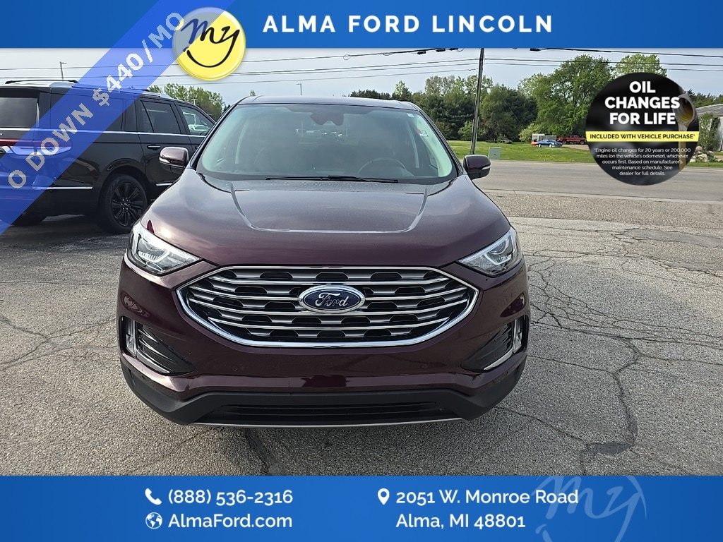 Used 2021 Ford Edge Titanium with VIN 2FMPK4K99MBA34210 for sale in Alma, MI