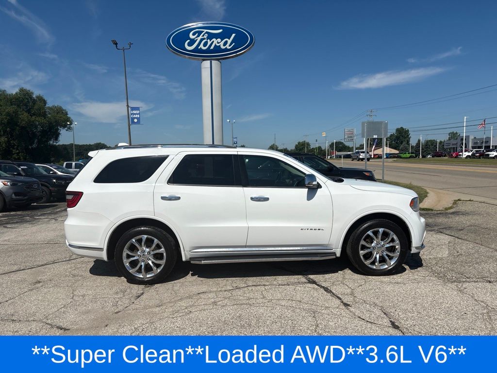 Used 2016 Dodge Durango Citadel with VIN 1C4RDJEG6GC484675 for sale in Alma, MI
