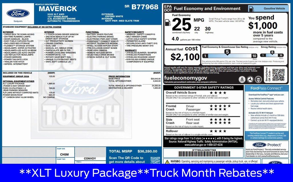 2025 Ford Maverick XLT - Photo 31