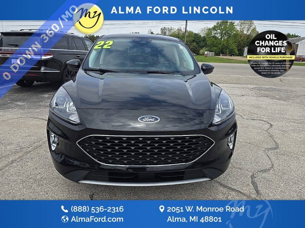 Used 2022 Ford Escape SEL with VIN 1FMCU9H69NUB24133 for sale in Alma, MI