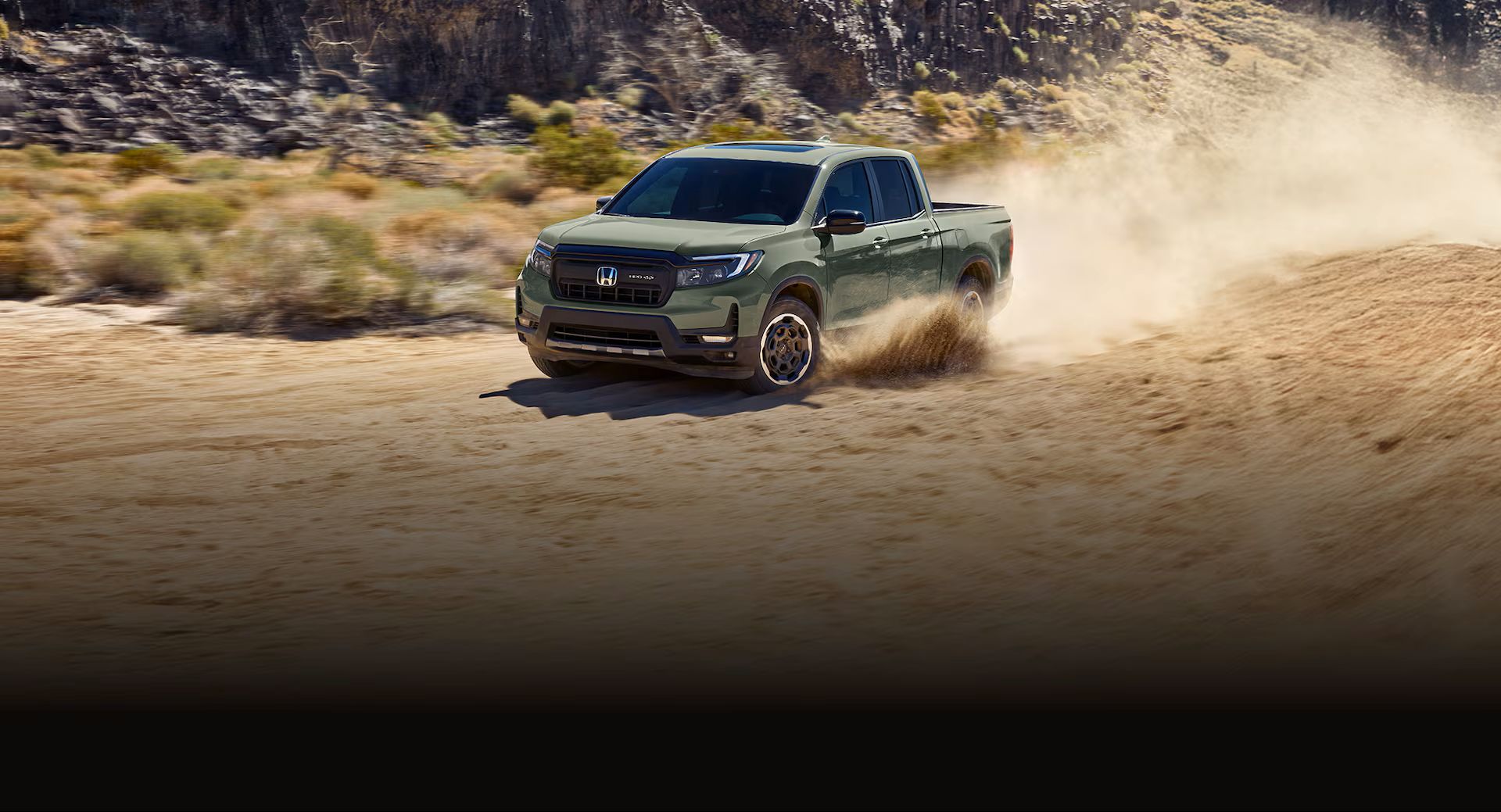 2026 Honda Ridgeline driving in dirt