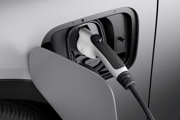 Close-up of charger plugged into 2026 Honda Prologue