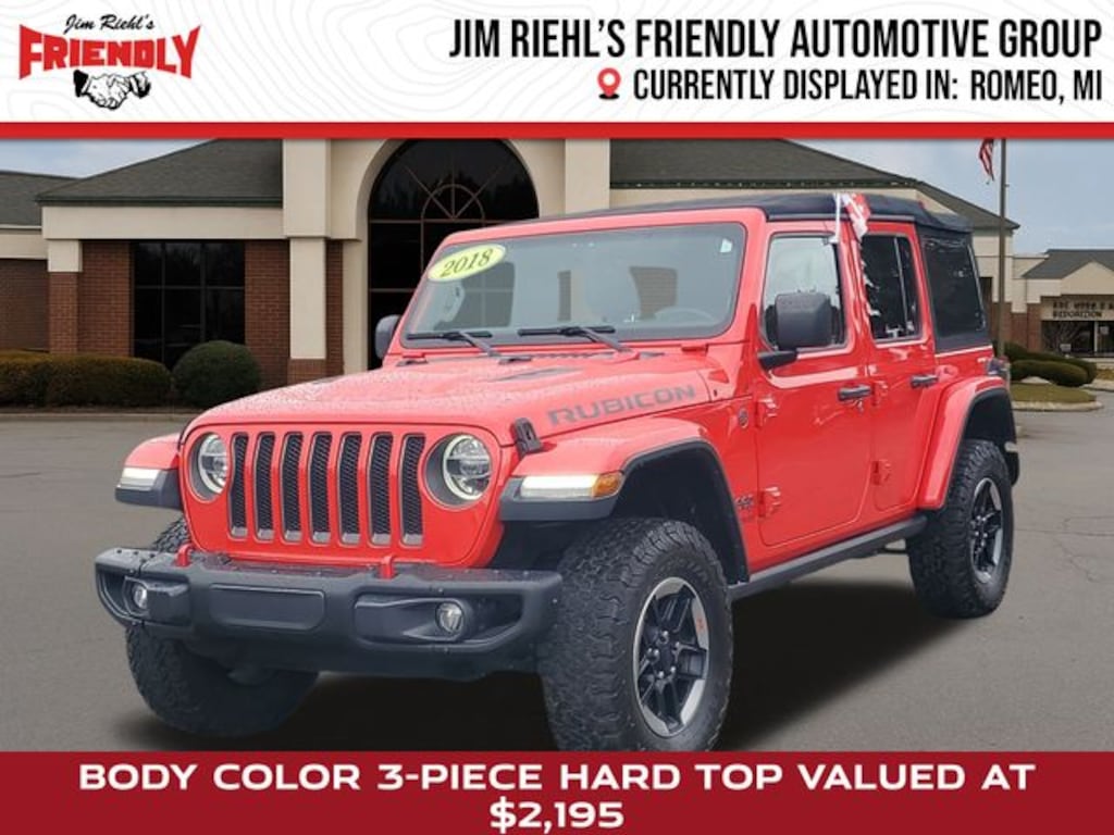 Used 2018 Jeep Wrangler Unlimited Rubicon 4x4 SUV
