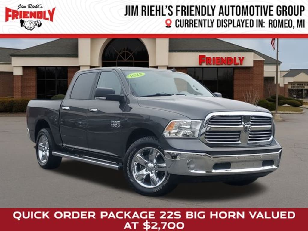 Used 2018 Ram 1500 Big Horn Truck Crew Cab