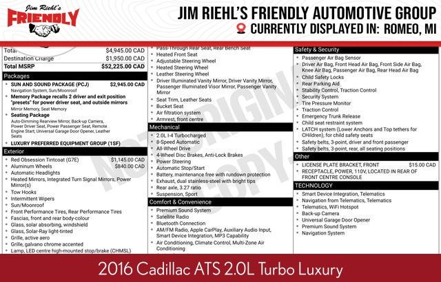 2016 Cadillac ATS 2.0T Luxury Collection AWD's photo