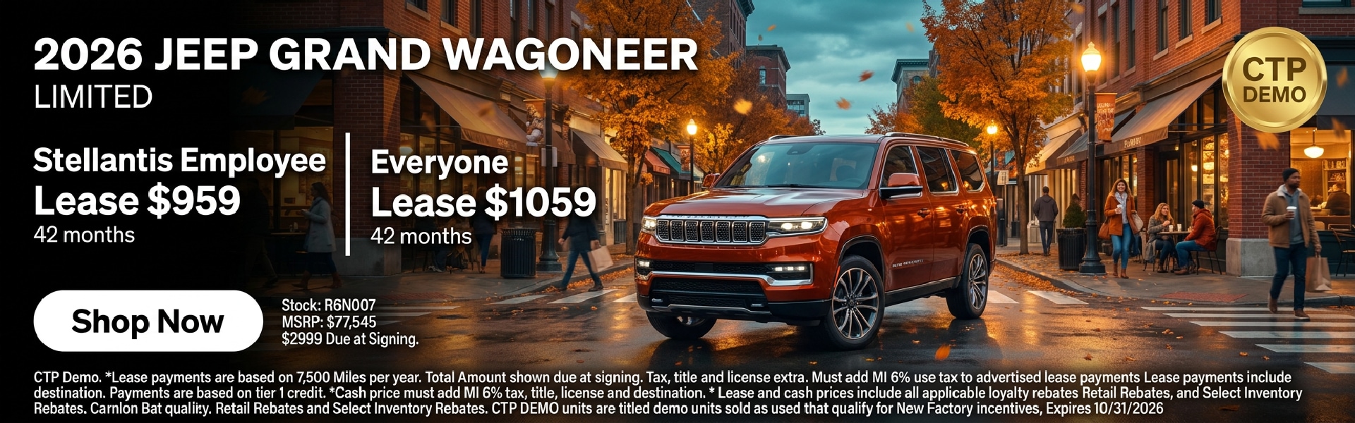 2026 Jeep Grand Wagoneer Limited Offer