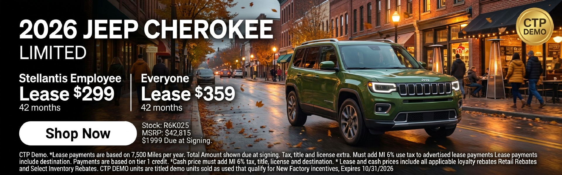 2026 Jeep Cherokee Limited Offer