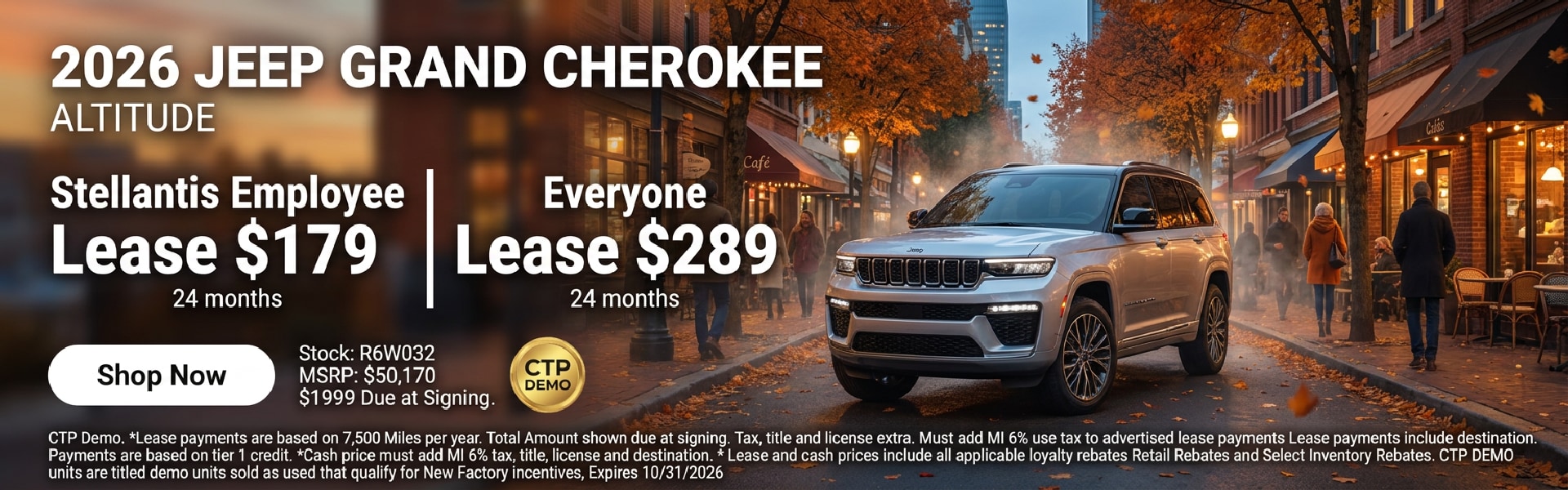 2026 Jeep Grand Cherokee Altitude Offer